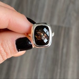 James Avery Retired Smokey Quartz Ring